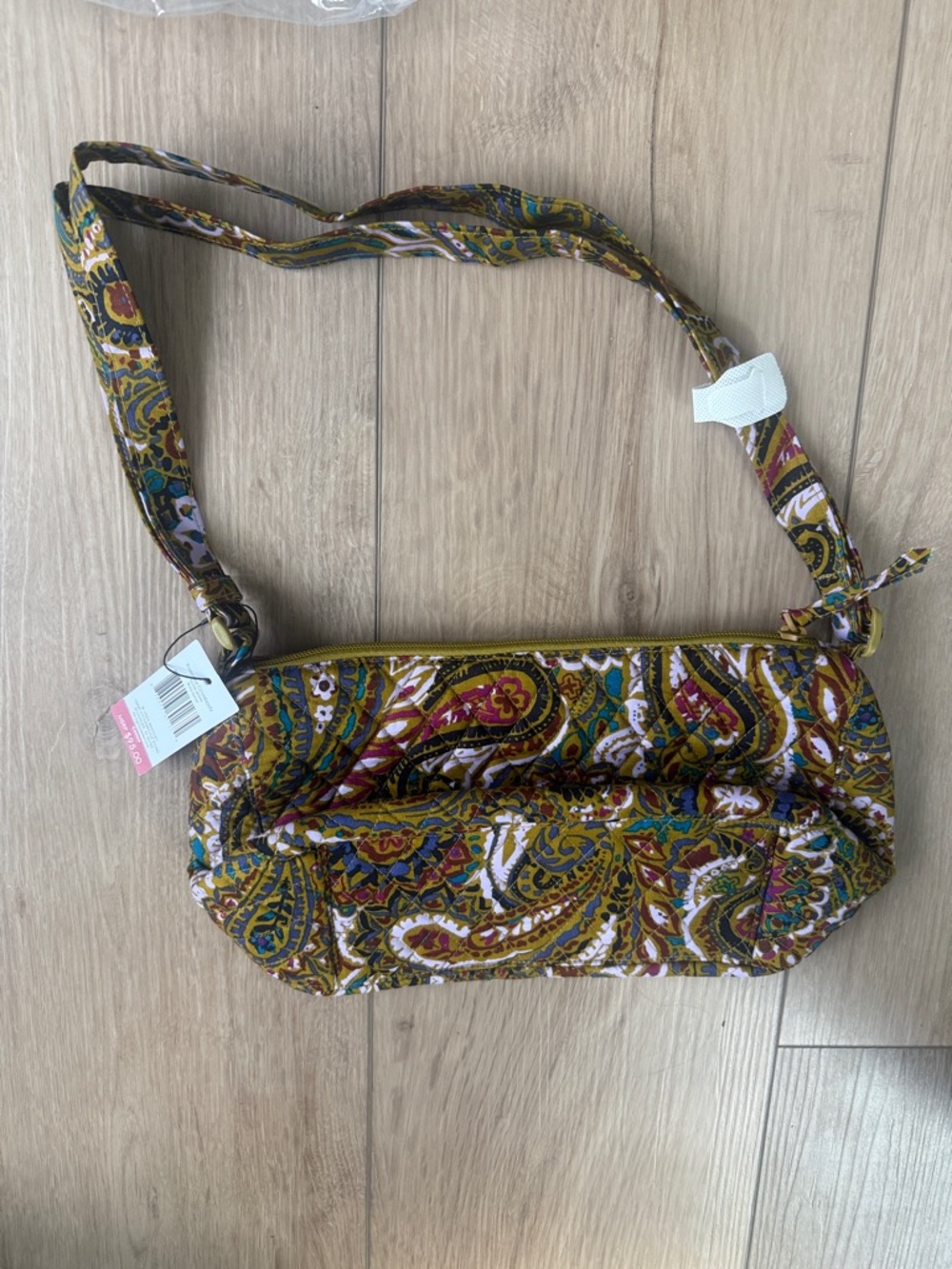 Vera Bradley Paisley Shoulder Bag in Green, Gold, Red, Blue